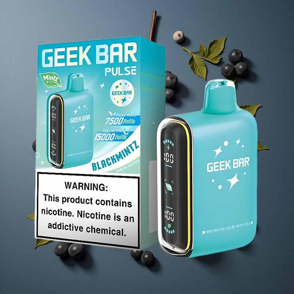 Menthe Geek Bar Pulse 15000 Puffs 16ML vente en gros Belgique 5% Nicotine
