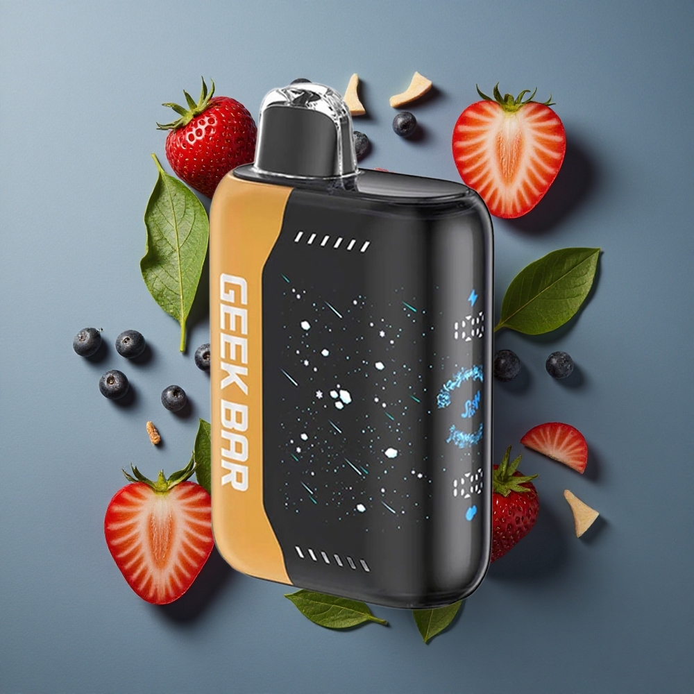 Framboise-Lime GEEK BAR Pulse X 25000 Puffs Jusqu'à 18mL e-liquide vente en gros Belgique Dual Mesh Coil