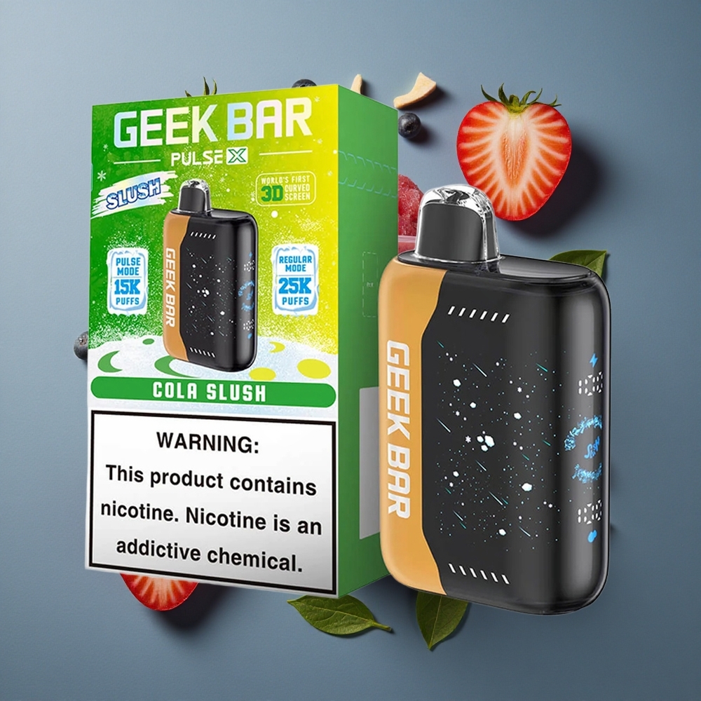 Framboise-Lime GEEK BAR Pulse X 25000 Puffs Jusqu\'à 18mL e-liquide vente en gros Belgique Dual Mesh Coil