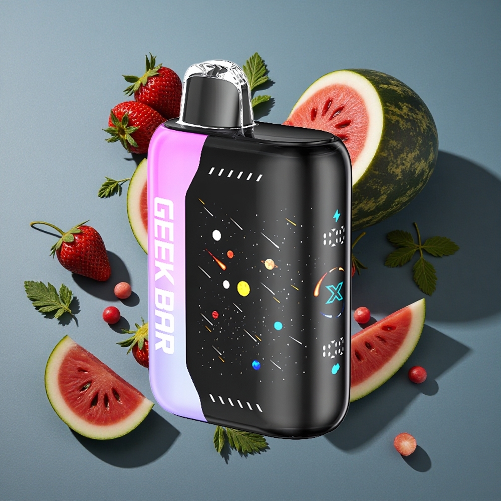 Météor Geek Bar Pulse X 25000 Puffs avec écran incurvé 3D vente en gros Belgique Dual Mesh Coil