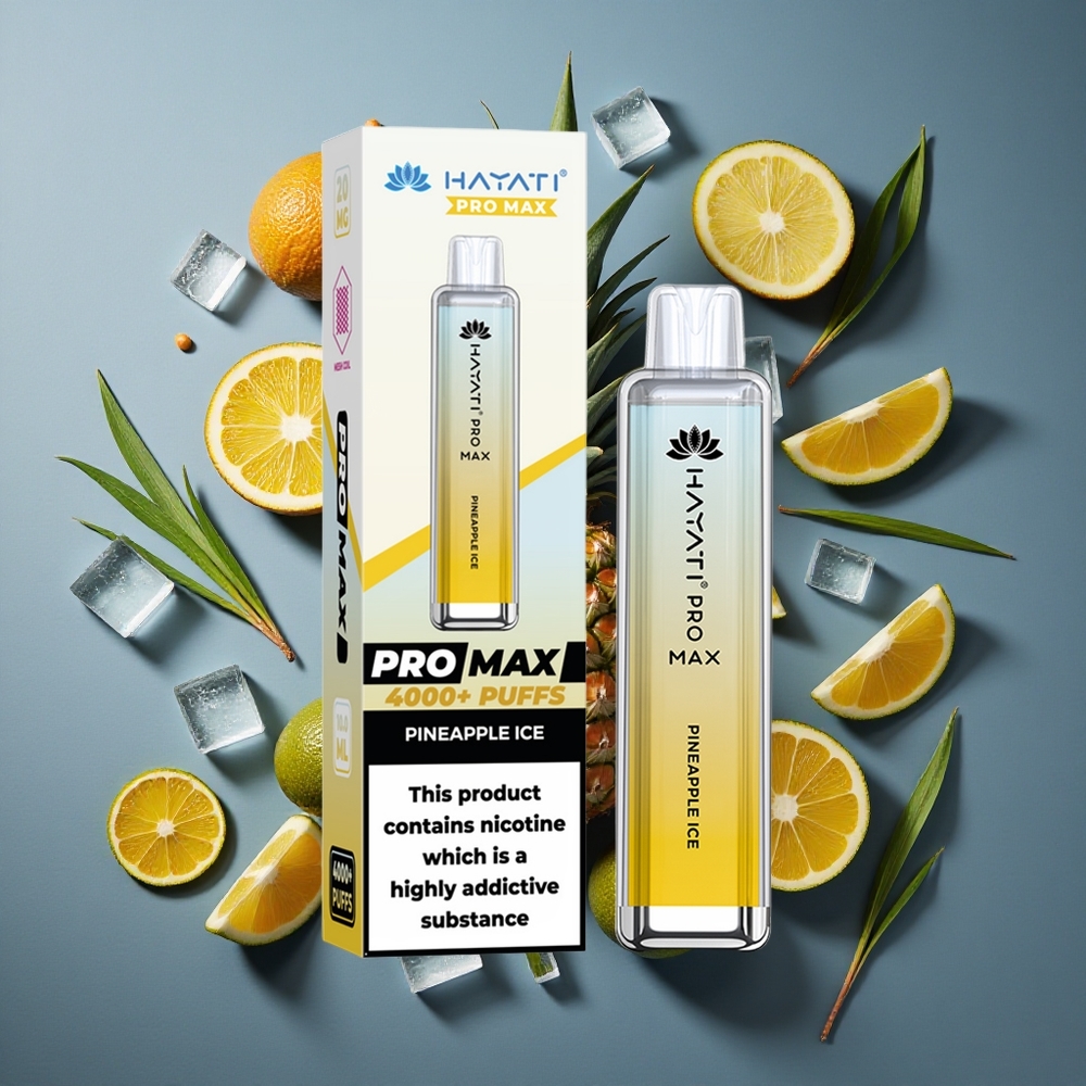 Ananas Glacé Hayati Pro Max 4000 Puffs Batterie Rechargeable 1400mAh vente en gros Belgique