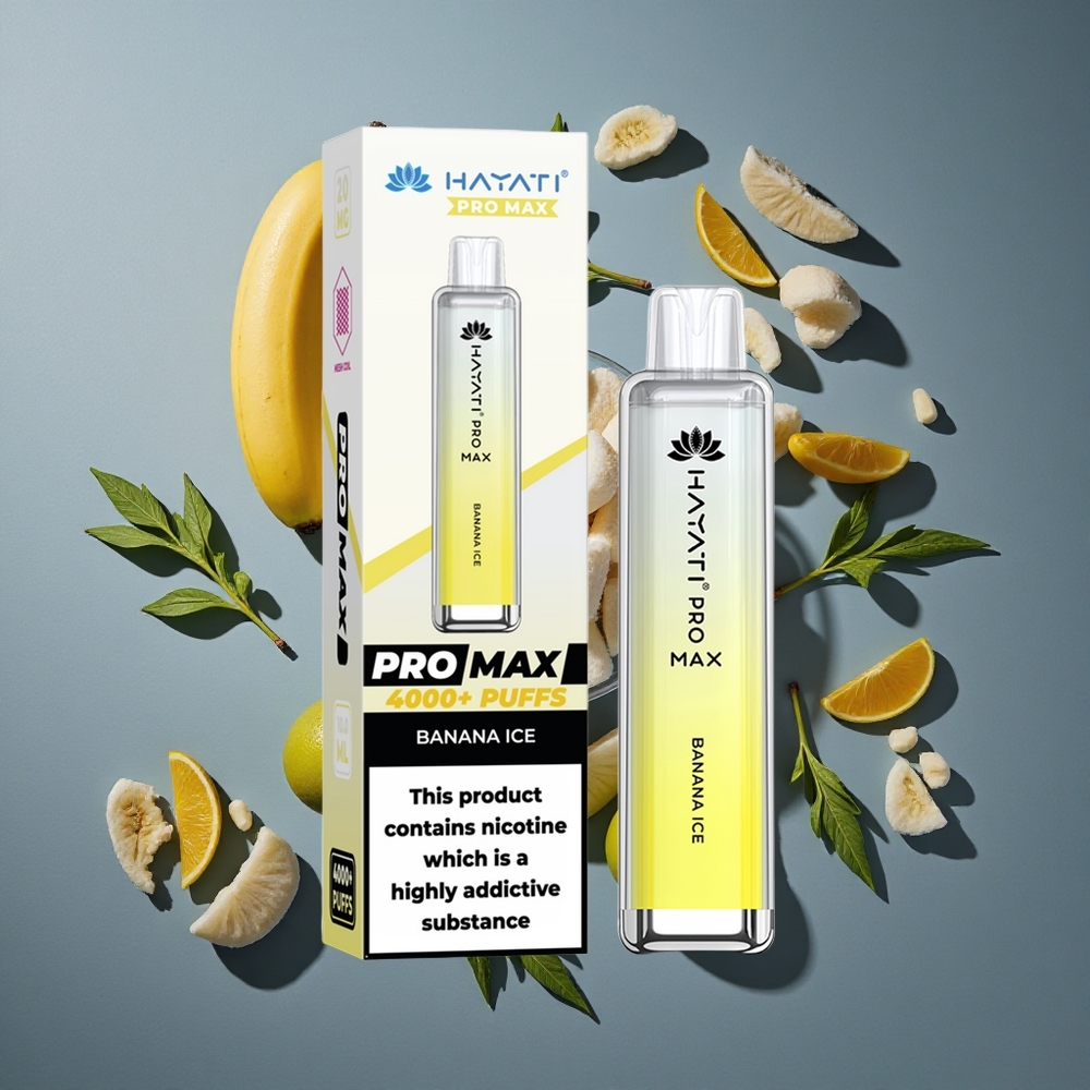 Banane Glacée Hayati Pro Max 4000 Puffs batterie rechargeable 1400mAh vente en gros Belgique