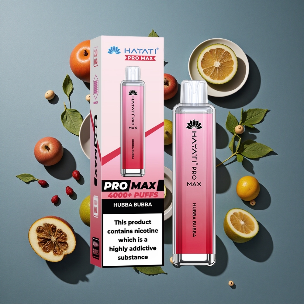 Bubba Menthe Hayati Pro Max 4000 Puffs avec batterie rechargeable 1400mAh vente en gros Belgique
