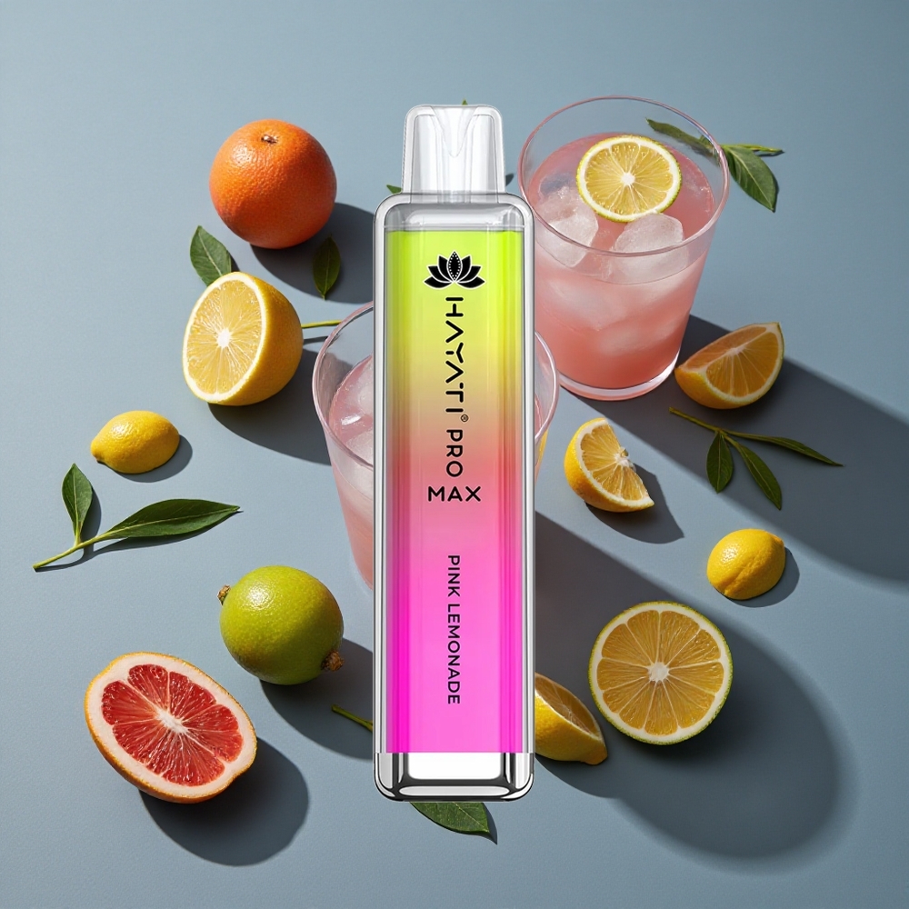 Citronnade Rose Hayati Pro Max 4000 Puffs vente en gros Belgique 2ml réservoir avec auto-recharge 10ml