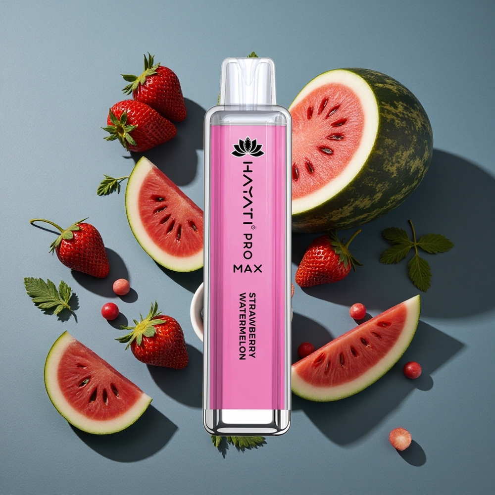 Fraise Pastèque Hayati Pro Max 4000 Puffs avec batterie rechargeable 1400mAh vente en gros Belgique