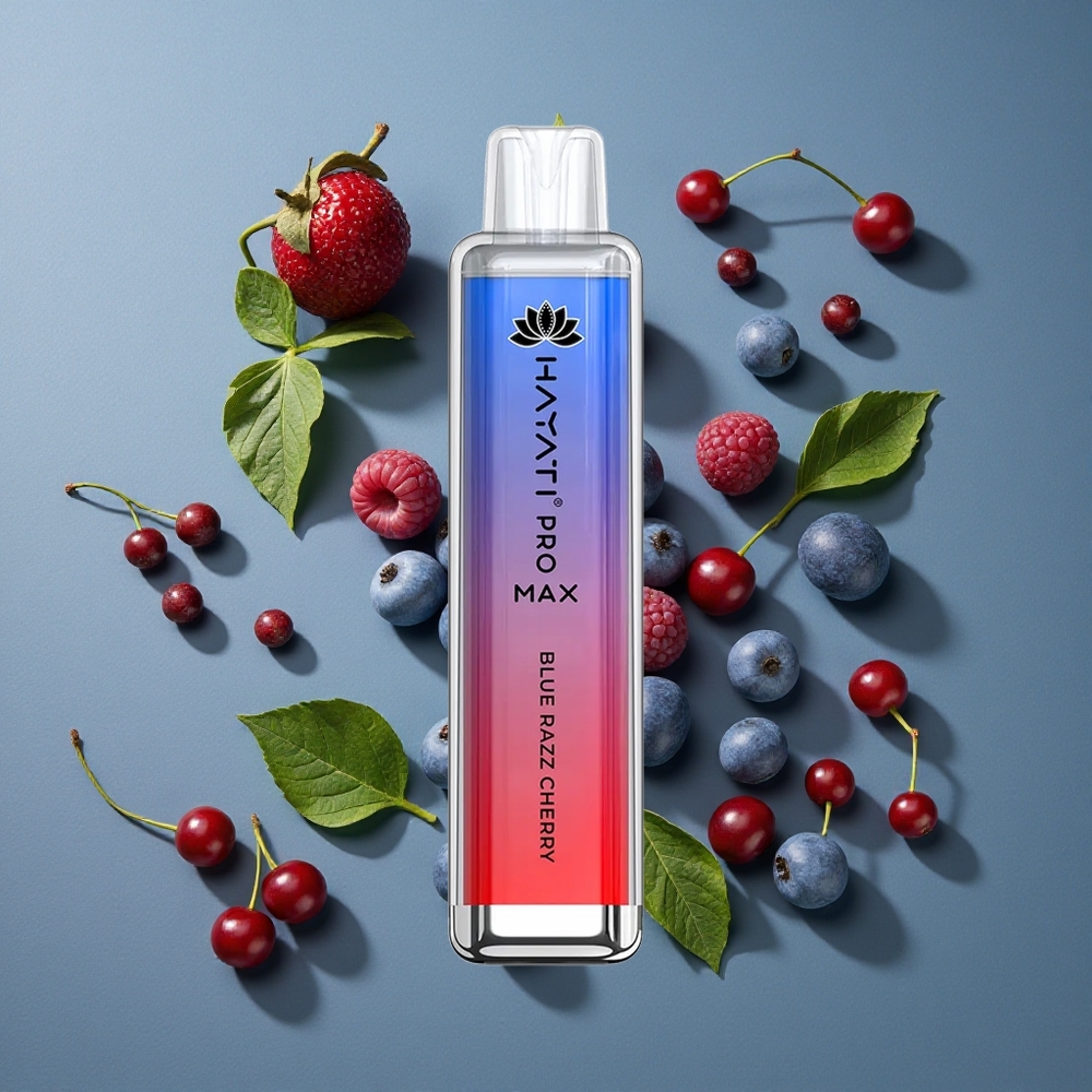 Framboise Bleue Cerise Hayati Pro Max 4000 Puffs Jus 10ml auto-rechargeable vente en gros Belgique