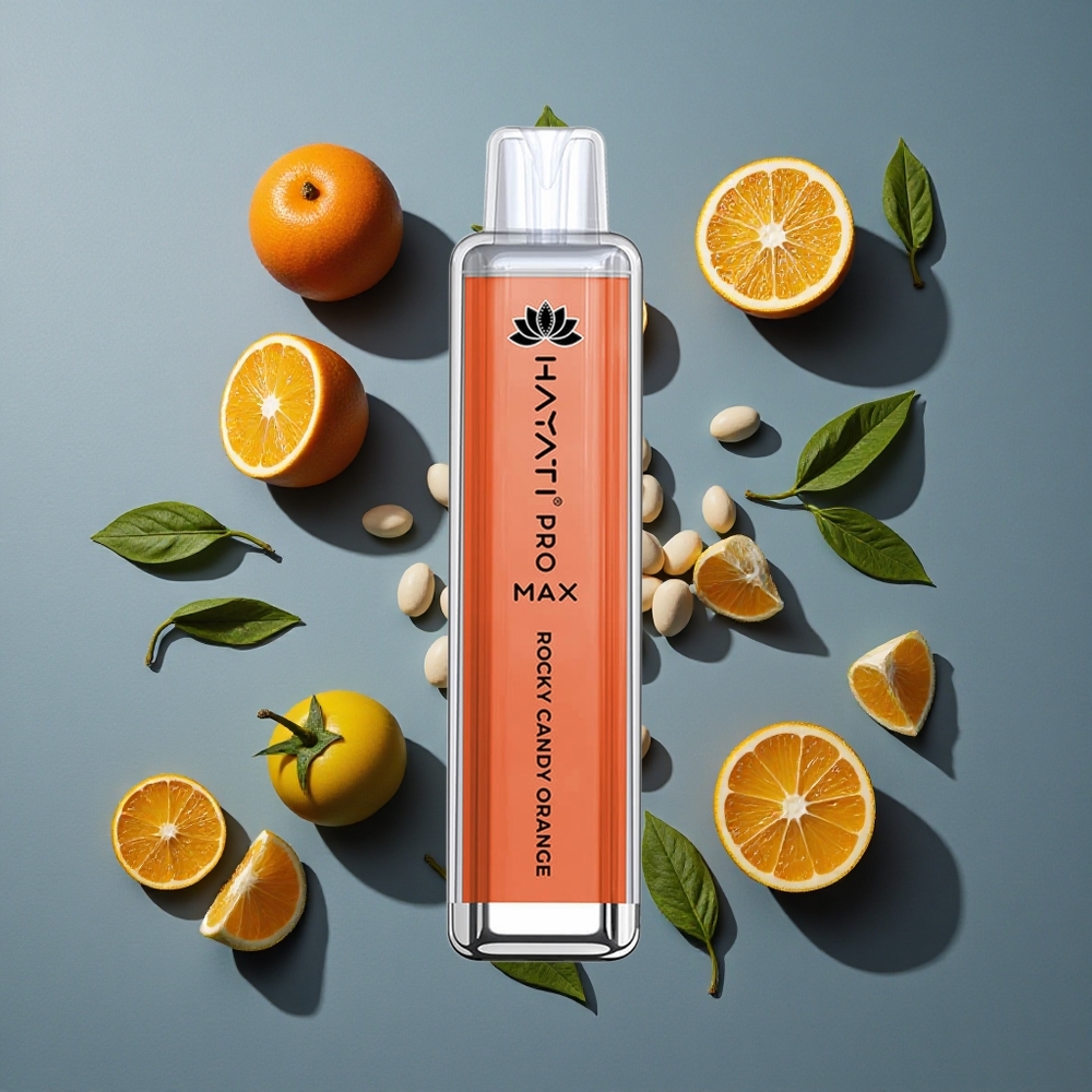 Orange Rocher Candy Hayati Pro Max 4000 Puffs avec batterie rechargeable 1400mAh et LED vente en gros Belgique