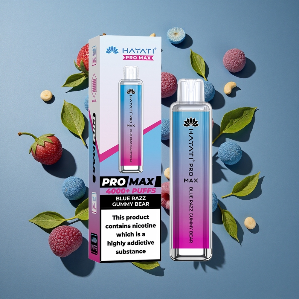 Ourson Gummy Bleu Hayati Pro Max 4000 Puffs 2%, 5% Nicotine vente en gros Belgique