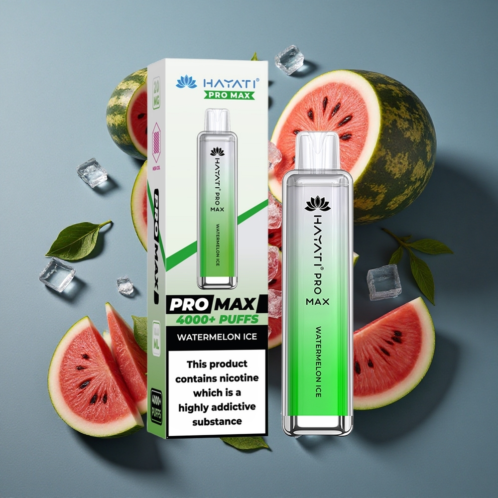 Pastèque Glacée Hayati Pro Max 4000 Puffs Dual 1.1 Ohm Mesh Coil vente en gros Belgique