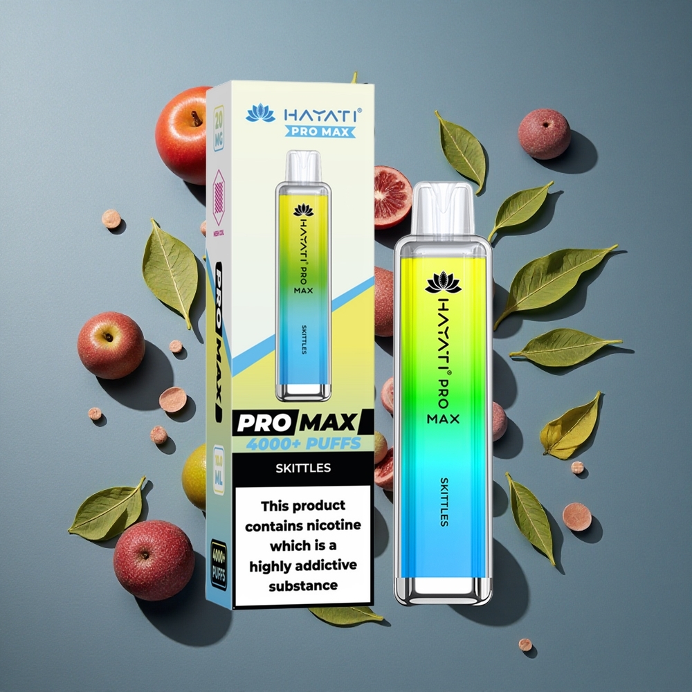 Skittles Hayati Pro Max 4000 Puffs Double Bobine Mesh 1.1 Ohm vente en gros Belgique