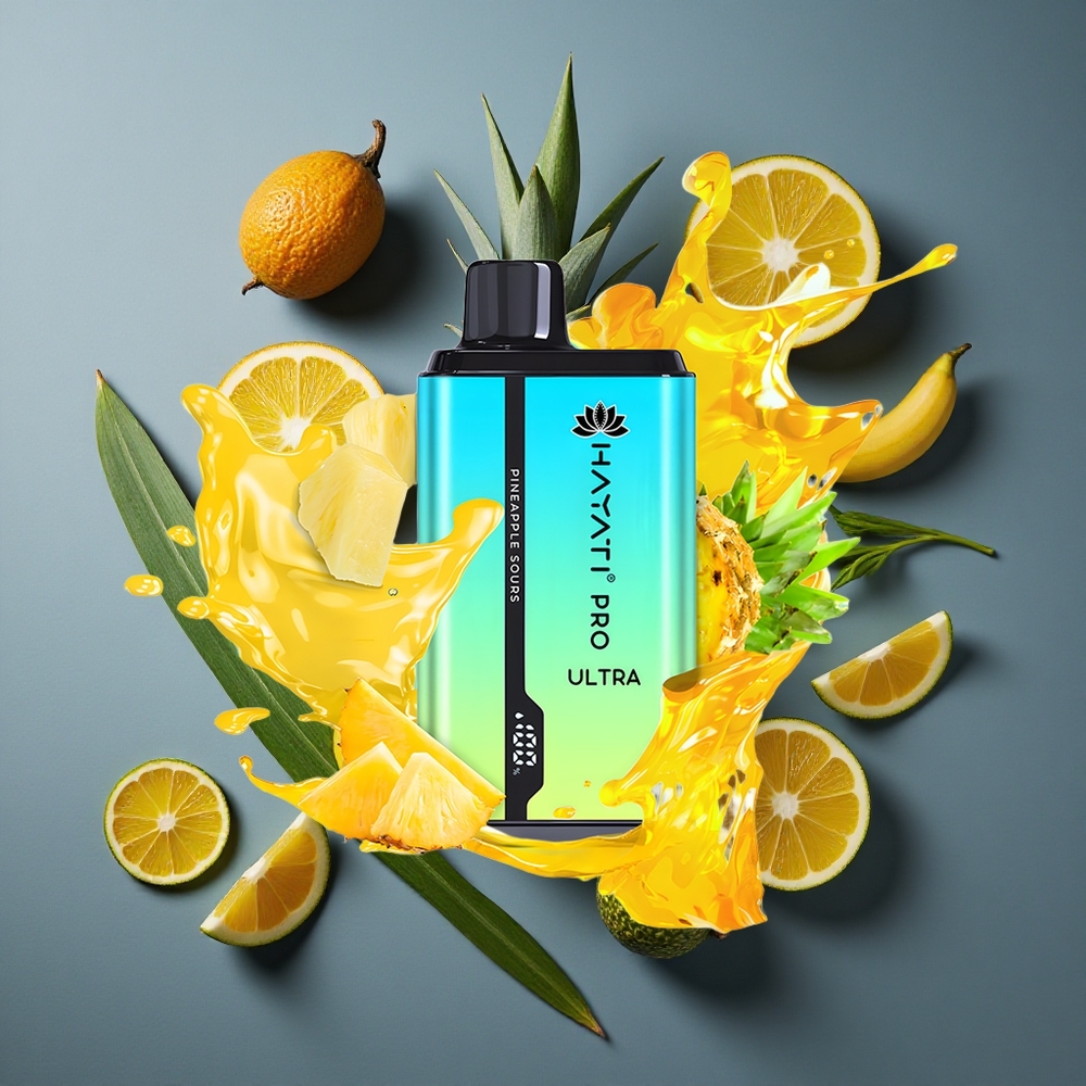 Ananas Aigre Hayati Pro Ultra 15000 Puffs 2 12ml 2% Nicotine vente en gros Belgique
