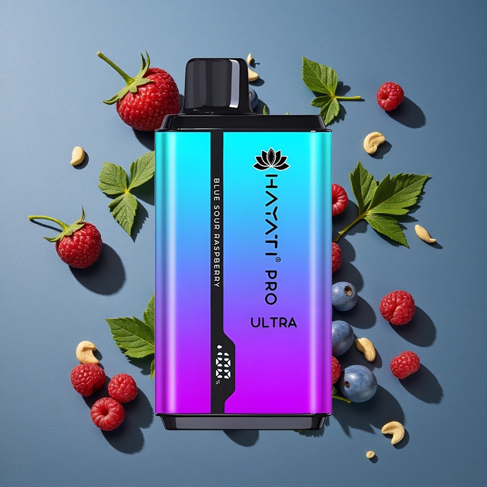 Framboise Acidulée Bleue Hayati Pro Ultra 15000 Puffs 24ml 2% Nicotine vente en gros Belgique
