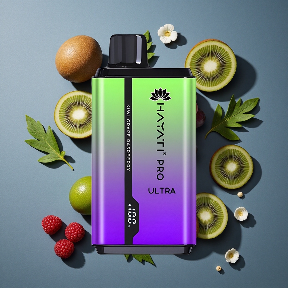 Kiwi Raisin Framboise Hayati Pro Ultra 15000 Puffs vente en gros Belgique 2% Nicotine 49 Saveurs