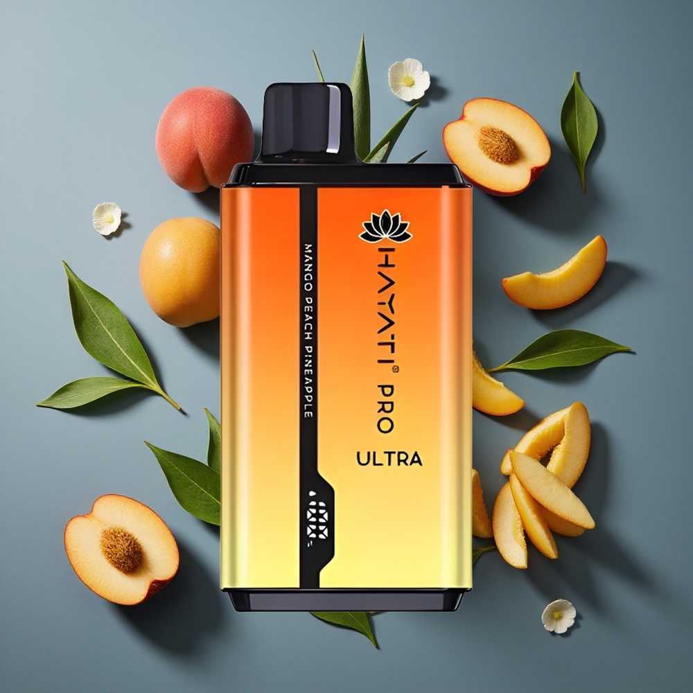 Mangue Pêche Ananas Hayati Pro Ultra 15000 Puffs 24ml e-liquide vente en gros Belgique