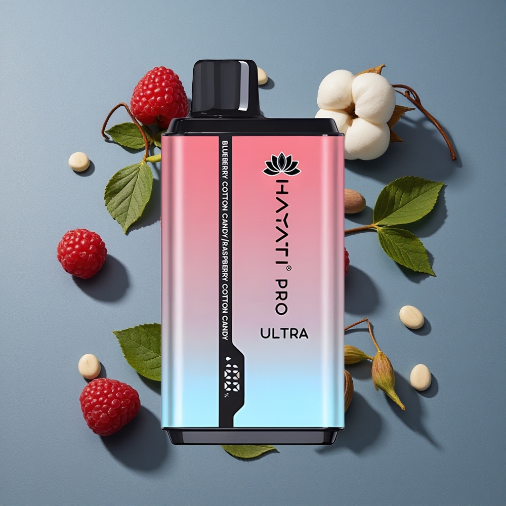 Myrtille Barbe à Papa Hayati Pro Ultra 15000 Puffs (2 12ml) vente en gros Belgique