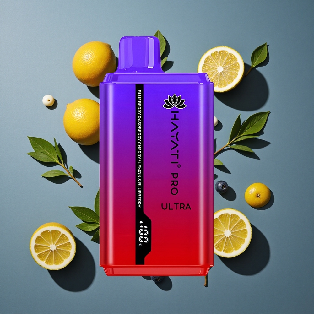 Myrtille Framboise Cerise Hayati Pro Ultra 15000 Puffs 24ml 2% Nicotine vente en gros Belgique