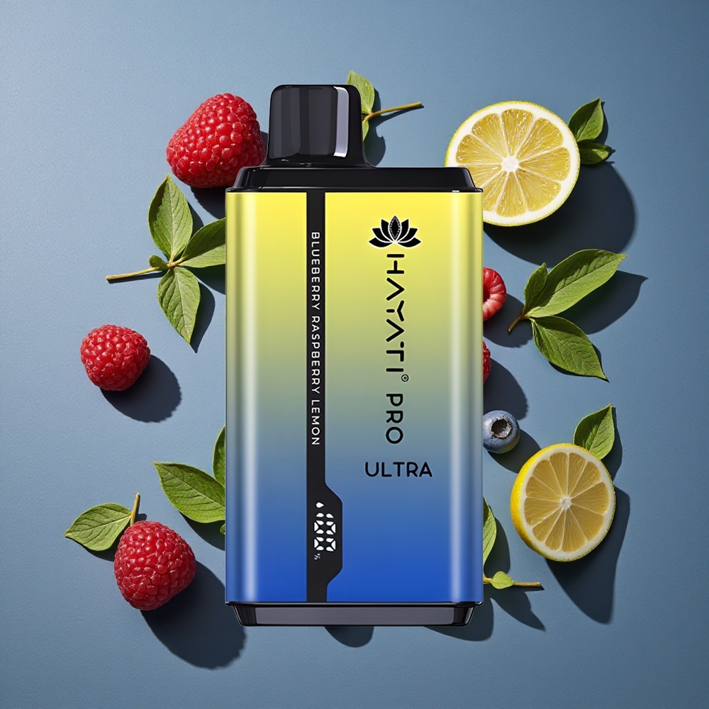 Myrtille Framboise Citron Hayati Pro Ultra 15000 Puffs 24ml 2% Nicotine vente en gros Belgique