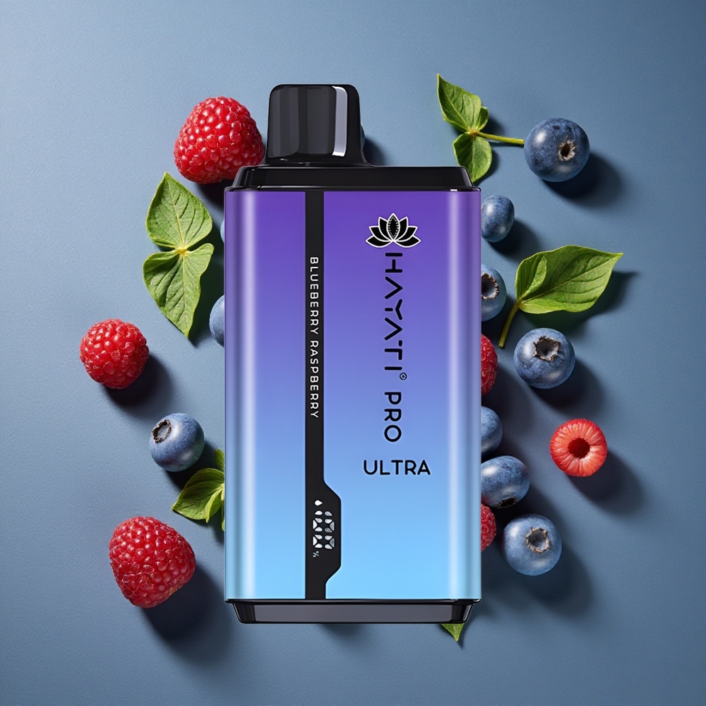 Myrtille Framboise Hayati Pro Ultra 15000 Puffs (2% Nicotine) vente en gros Belgique