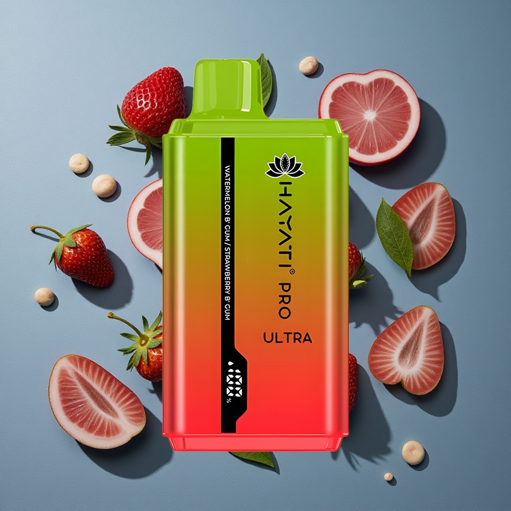 Pastèque Bubblegum Hayati Pro Ultra 15000 Puffs 24ml 2% Nicotine vente en gros Belgique