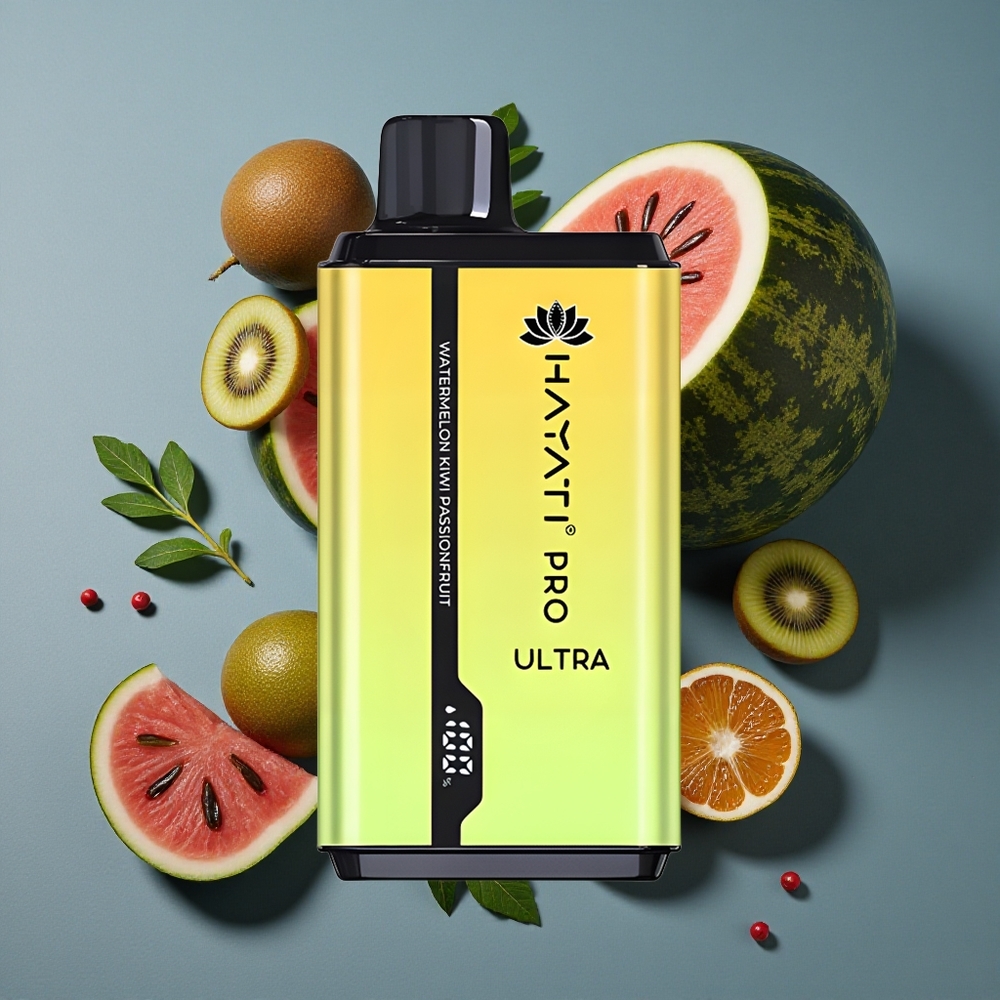 Pastèque Kiwi Fruit de la Passion Hayati Pro Ultra 15000 Puffs 24ml e-liquide vente en gros Belgique