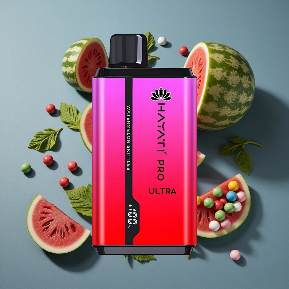 Skittles Pastèque Hayati Pro Ultra 15000 Puffs 24ml 2% Nicotine vente en gros Belgique