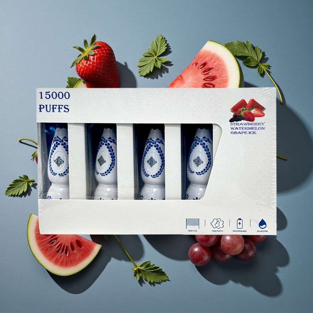 Fraise Pastèque Raisin Glacé HUMO Azul 15000 Puffs 20mL 5% Nicotine vente en gros Belgique