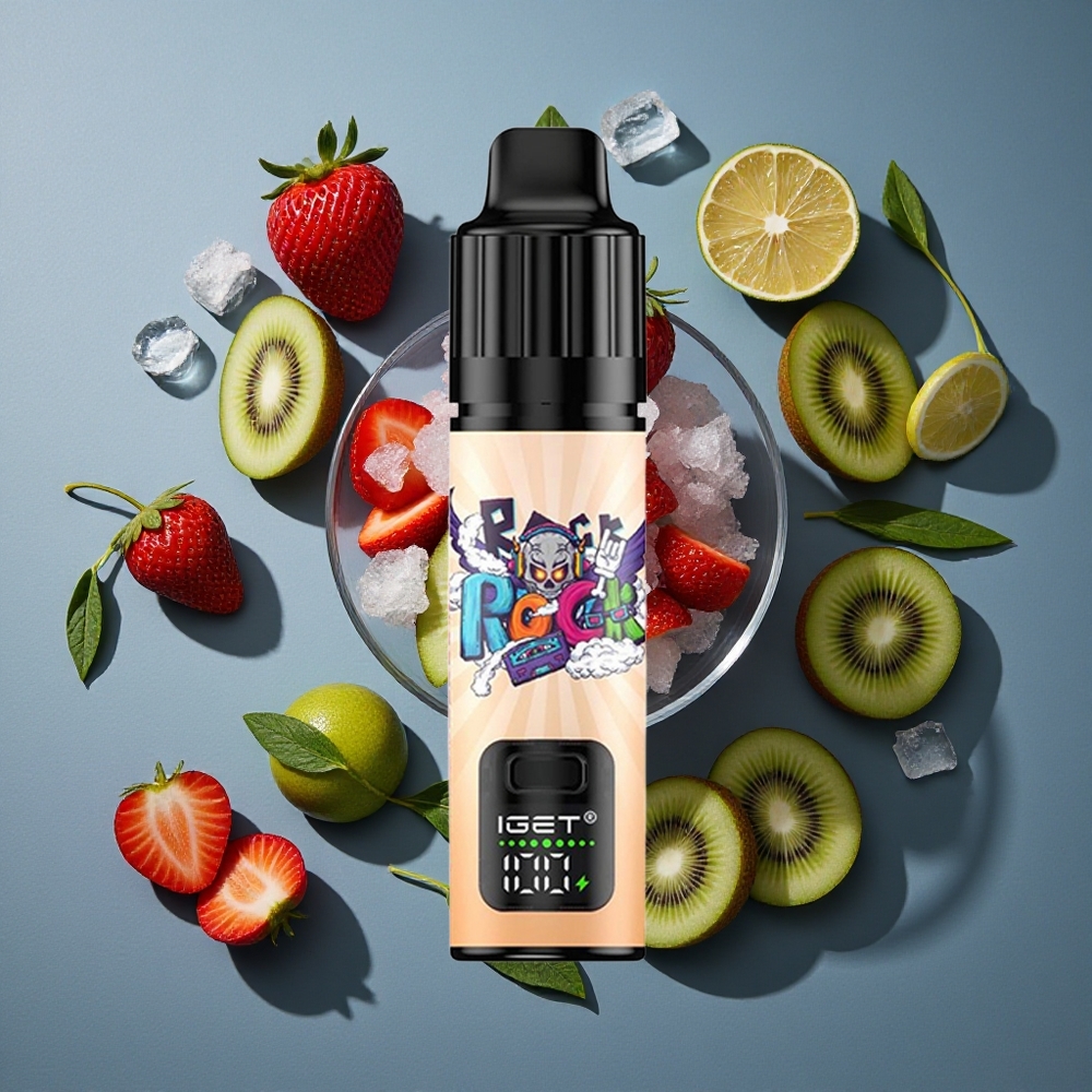 Fraise Kiwi Glacé IGET BAR PLUS S3 POD 10000 Puffs 18 ml E-liquid vente en gros Belgique