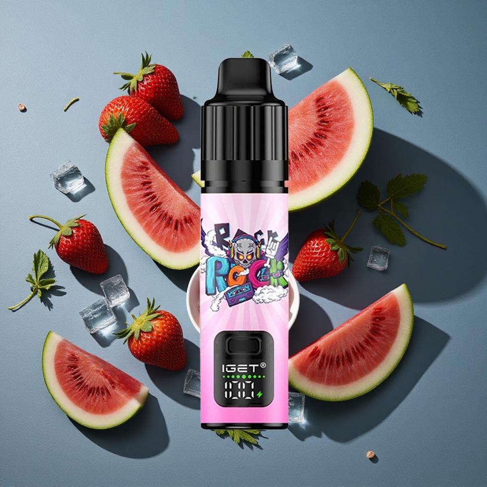 Fraise Pastèque Glacée IGET BAR PLUS S3 POD 10000 Puffs 18 ml e-liquide vente en gros Belgique