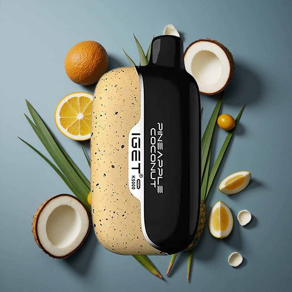 Ananas Noix de Coco IGET Moon K5000 Puffs (5000 bouffées) vente en gros Belgique PC 1.35 Ohm