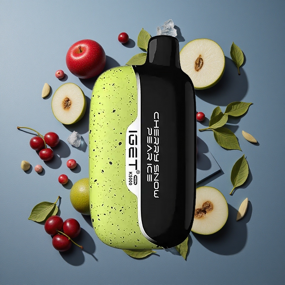 Cerise Poire Neige IGET Moon K5000 Puffs 5000 bouffées vente en gros Belgique PC 81.5 g