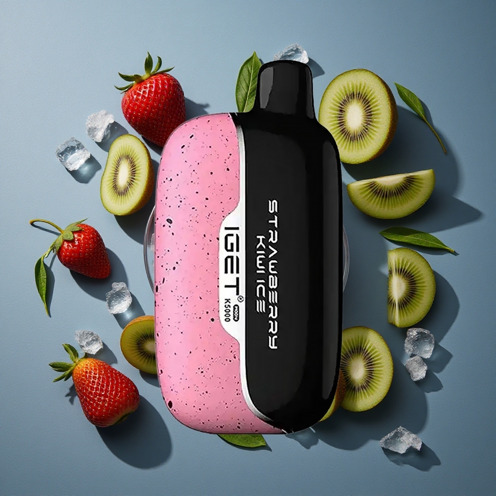 Fraise Kiwi Glacé IGET Moon K5000 Puffs Jusqu'à 5000 Bouffées vente en gros Belgique PC 1.35 Ohm