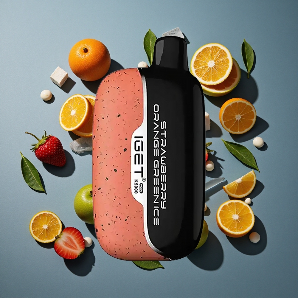 Fraise Orange Glace Verte IGET Moon K5000 Puffs Jusqu'à 5000 Puffs vente en gros Belgique PC