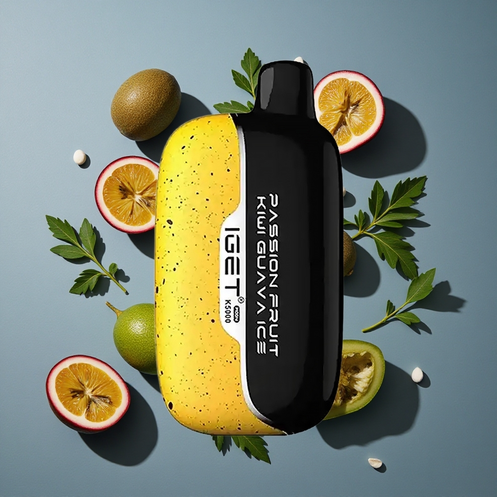 Fruit de la Passion Kiwi Goyave Glacé IGET Moon K5000 Puffs jusqu'à 5000 Bouffées vente en gros Belgique