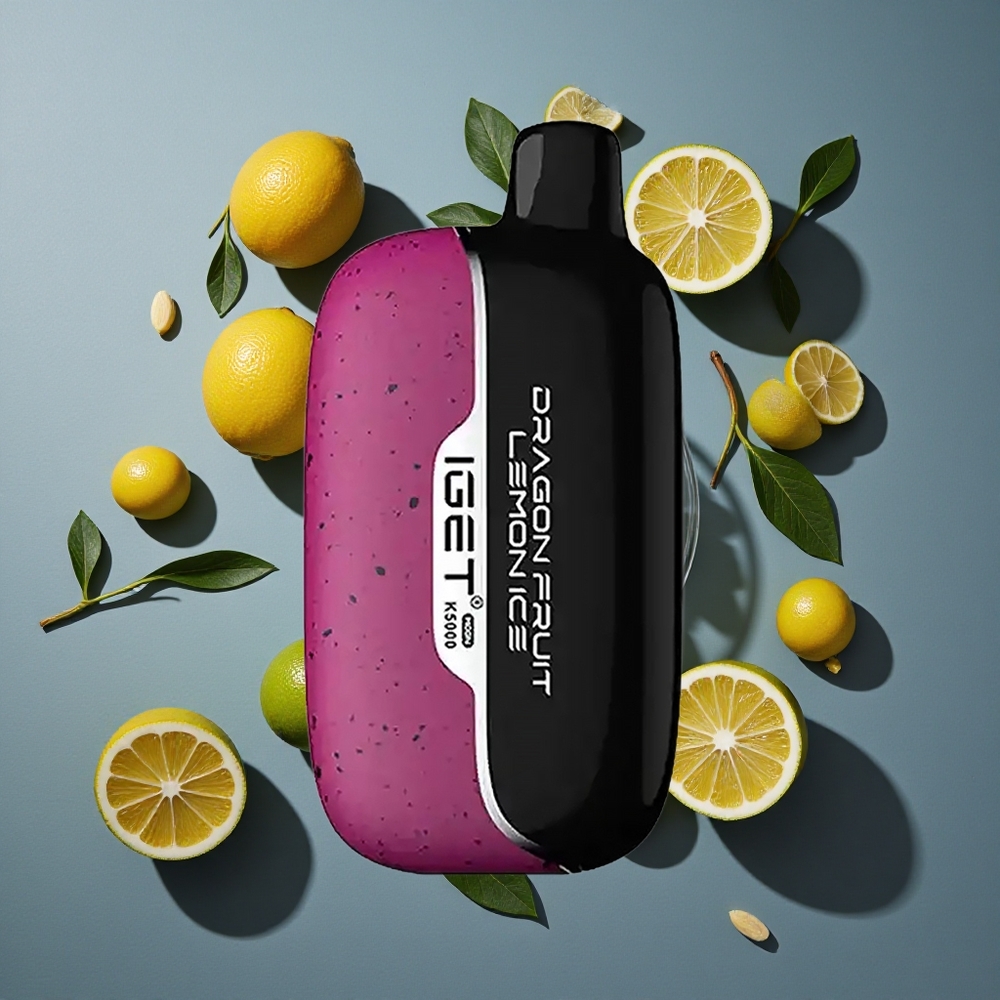 Fruit du Dragon Citron Glacé IGET Moon K5000 Puffs 5000 Bouffées vente en gros Belgique