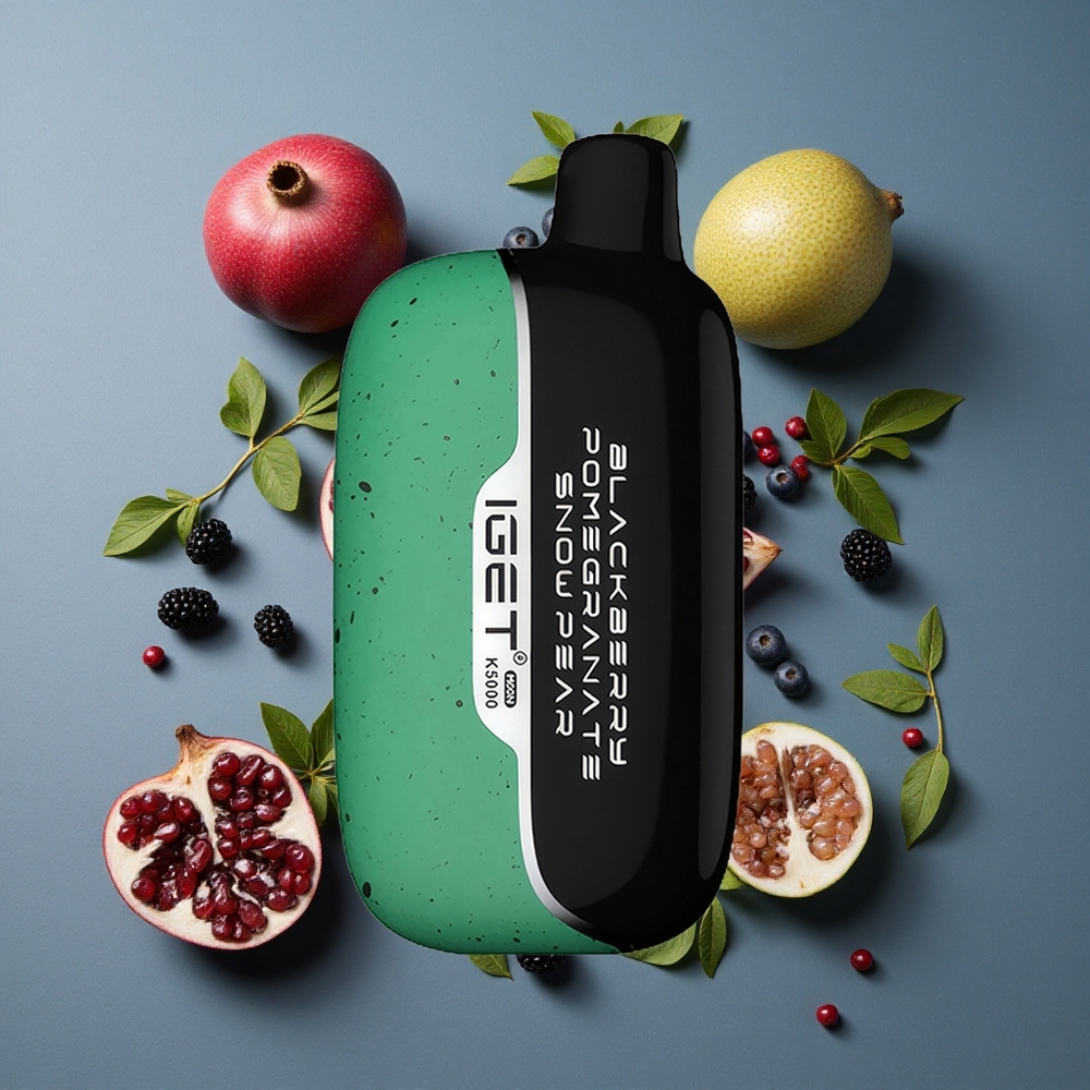 Mûre Grenade Poire Neige IGET Moon K5000 Puffs (jusqu'à 5000 bouffées) vente en gros Belgique PC 1.35 Ohm