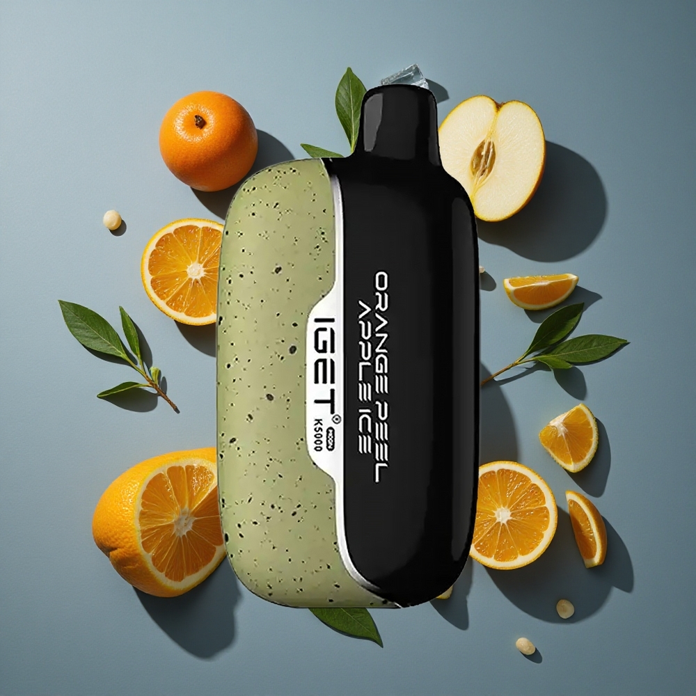 Orange Pomme Glacée IGET Moon K5000 Puffs 5000 Bouffées vente en gros Belgique PC 1.35 Ohm