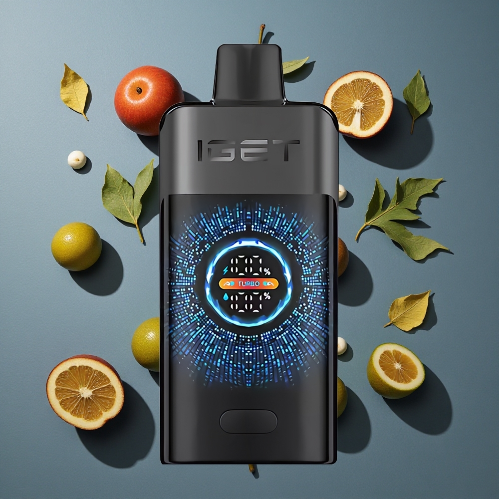 Forêt Noire IGET ONE 12000 Puffs Mode Régulier 12000 Puffs vente en gros Belgique Grand Écran Courbé