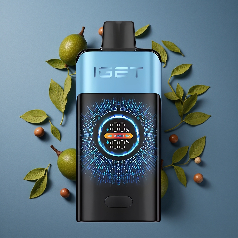 Monstre Bleu IGET ONE 12000 Puffs Disposable Vape avec Écran Courbe Couleur vente en gros Belgique