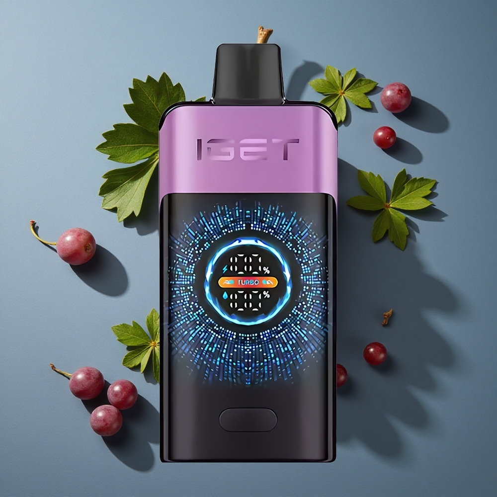 Raisin Chupa Chups IGET ONE 12000 Puffs Mode Régulier 12000 Bouffées vente en gros Belgique Grand Écran Courbé
