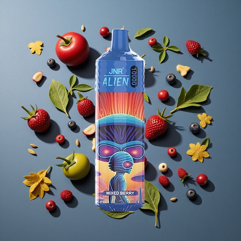 Baies Mixtes JNR Alien 10000 Puffs 20ml E-liquide vente en gros Belgique LED RGB