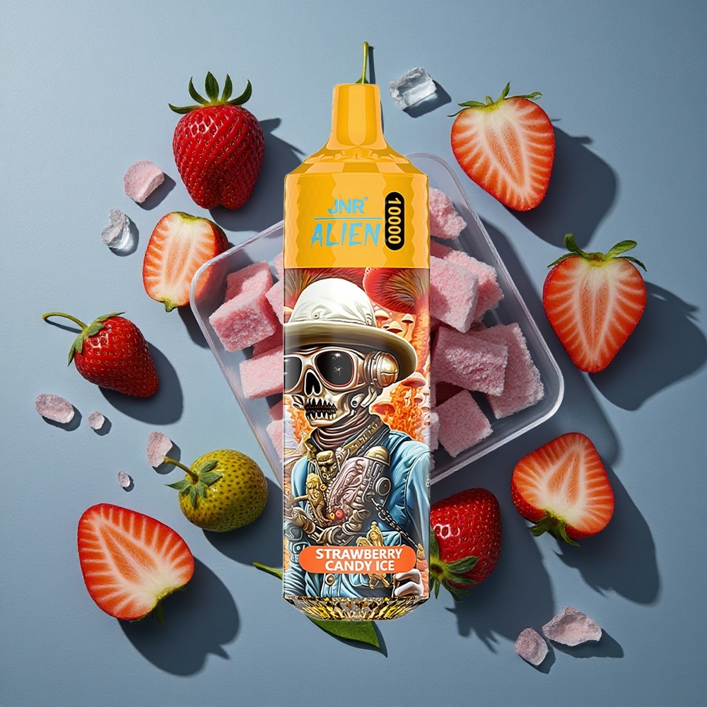 Fraise Bonbon Glace JNR Alien 10000 Puffs 20ml E-liquide LED (RGB) vente en gros Belgique
