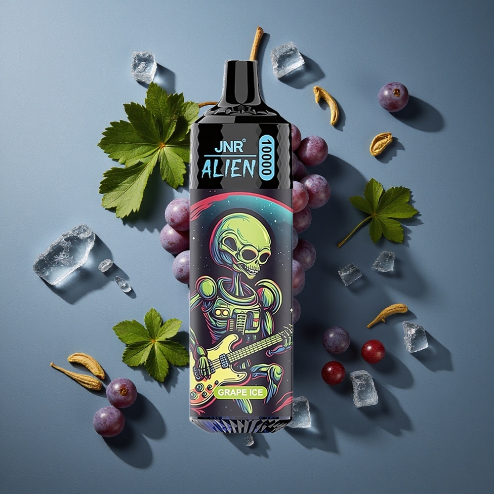 Glace Raisin JNR Alien 10000 Puffs 20ml E-liquide vente en gros Belgique LED RGB