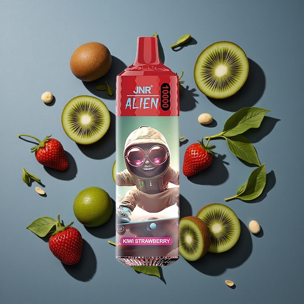 Kiwi-Fraise JNR Alien 10000 Puffs 20ml E-liquide vente en gros Belgique RGB LED