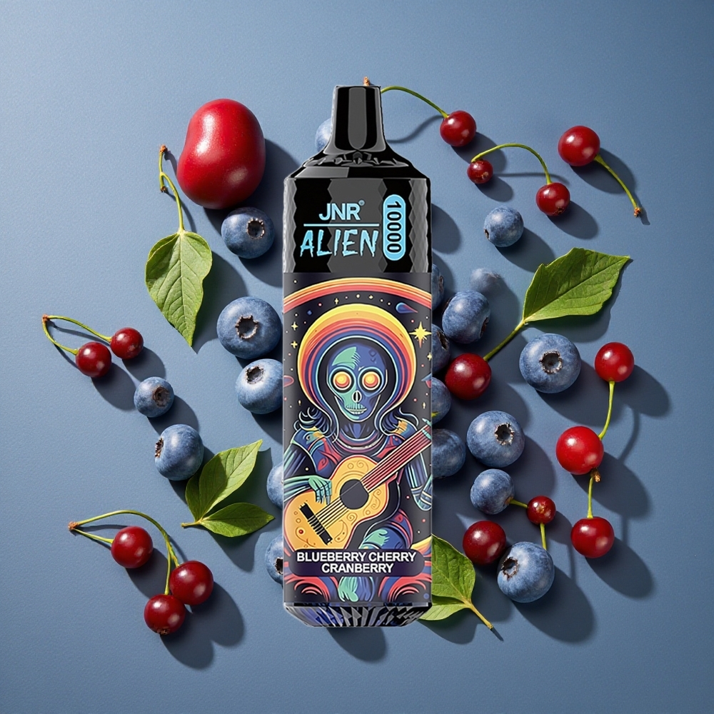 Myrtille Cerise Cranberry JNR Alien 10000 Puffs vente en gros Belgique 850mAh LED RGB