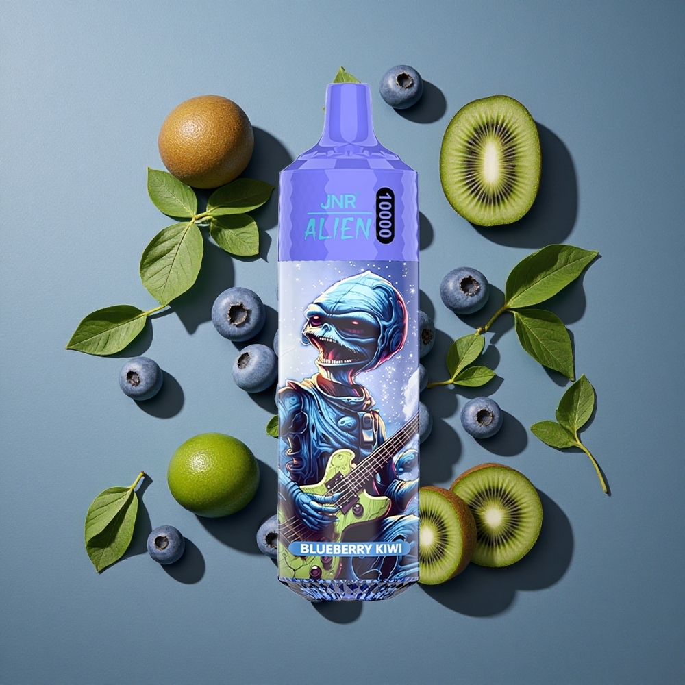 Myrtille Kiwi JNR Alien 10000 Puffs vente en gros Belgique 850mAh LED RGB