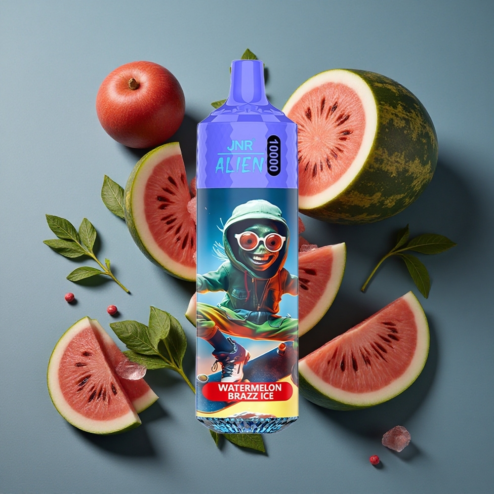 Pastèque Brazz Glace JNR Alien 10000 Puffs 850mAh vente en gros Belgique LED RGB