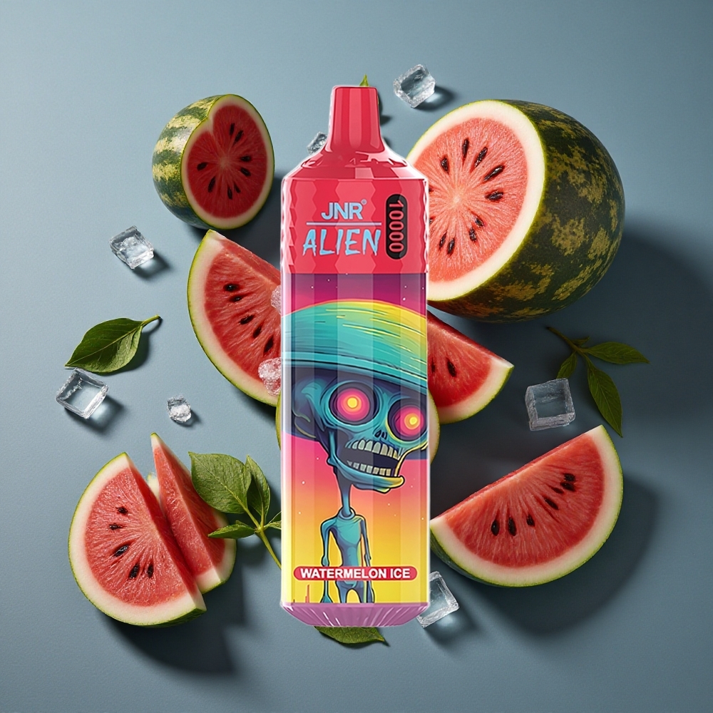 Pastèque Glacée JNR Alien 10000 Puffs 20ml E-liquide vente en gros Belgique LED RGB