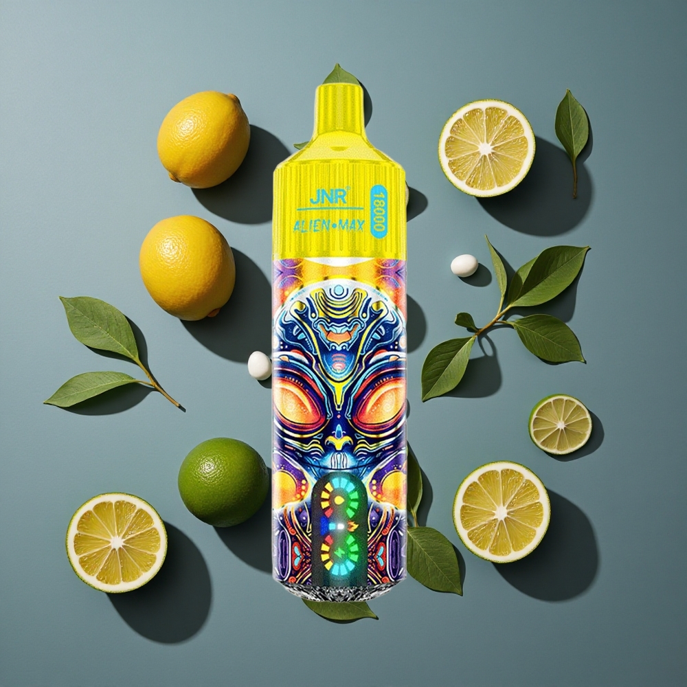 Citron & Lime JNR Alien Max 18000 Puffs Affichage LED Intelligent vente en gros Belgique Dual Mesh Coil