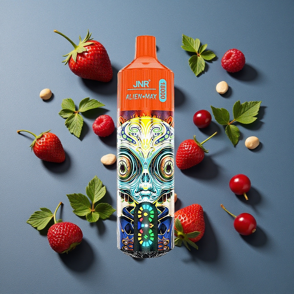 Fraise Framboise Cerise JNR Alien Max 18000 Puffs Affichage LED Intelligent vente en gros Belgique