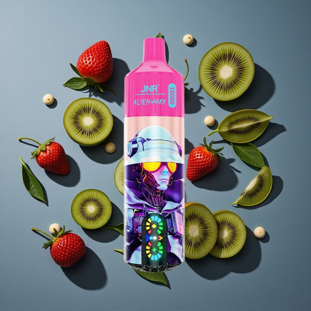 Fraise Kiwi JNR Alien Max 18000 Puffs Affichage LED Intelligent vente en gros Belgique